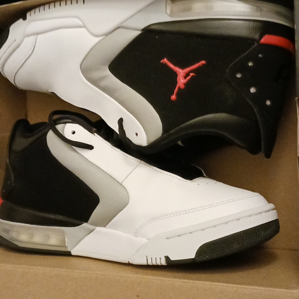 Men's Jordan's infrared sneakers size 10 leather.